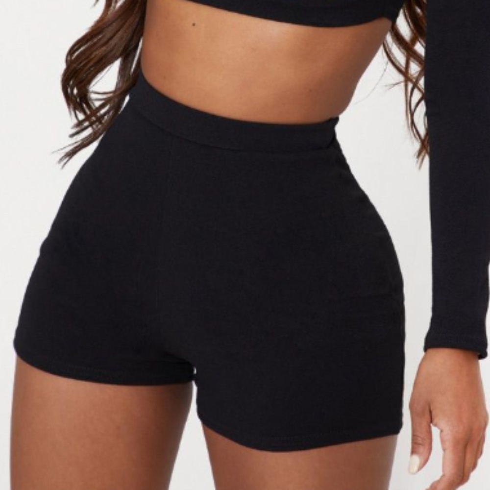 Black High Waisted Shorts